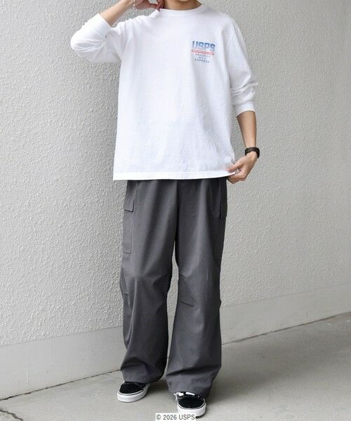 SHIPS / シップス Tシャツ | GOOD ROCK SPEED: USPS グラフィック プリント Tシャツ(ロンT)◆ | 詳細1