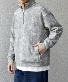 SHIPS / シップス スウェット | SHIPS any:〈洗濯機可能〉コットン ジャガード ハーフジップ 裏毛 スウェット(セットアップ対応)◆