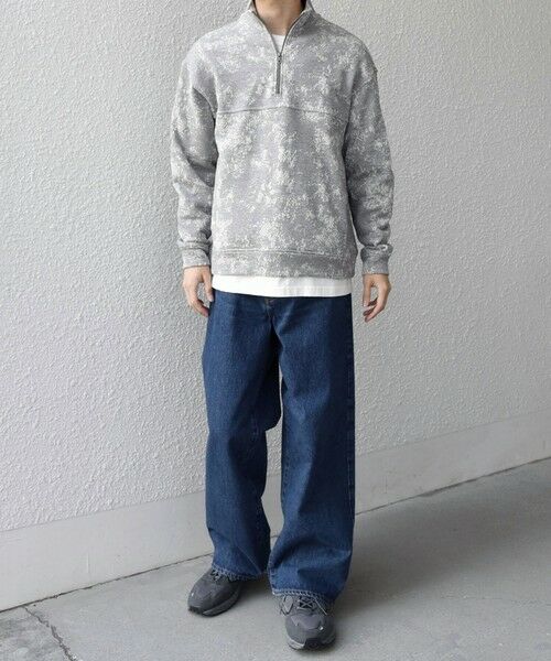 SHIPS / シップス スウェット | SHIPS any:〈洗濯機可能〉コットン ジャガード ハーフジップ 裏毛 スウェット(セットアップ対応)◆ | 詳細1