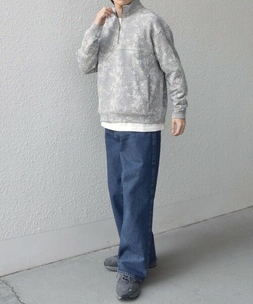 SHIPS / シップス スウェット | SHIPS any:〈洗濯機可能〉コットン ジャガード ハーフジップ 裏毛 スウェット(セットアップ対応)◆ | 詳細2