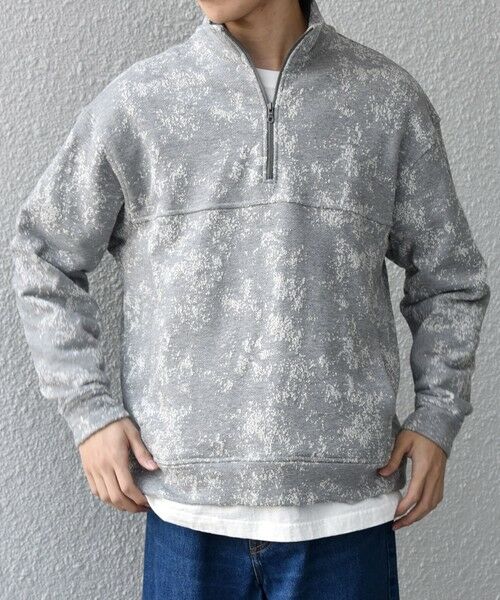 SHIPS / シップス スウェット | SHIPS any:〈洗濯機可能〉コットン ジャガード ハーフジップ 裏毛 スウェット(セットアップ対応)◆ | 詳細3