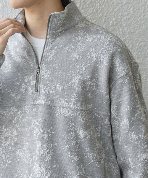 SHIPS / シップス スウェット | SHIPS any:〈洗濯機可能〉コットン ジャガード ハーフジップ 裏毛 スウェット(セットアップ対応)◆ | 詳細6