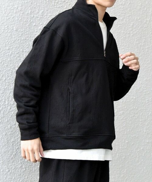 SHIPS / シップス スウェット | SHIPS any:〈洗濯機可能〉コットン ジャガード ハーフジップ 裏毛 スウェット(セットアップ対応)◆ | 詳細17