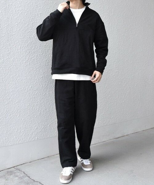 SHIPS / シップス スウェット | SHIPS any:〈洗濯機可能〉コットン ジャガード ハーフジップ 裏毛 スウェット(セットアップ対応)◆ | 詳細13