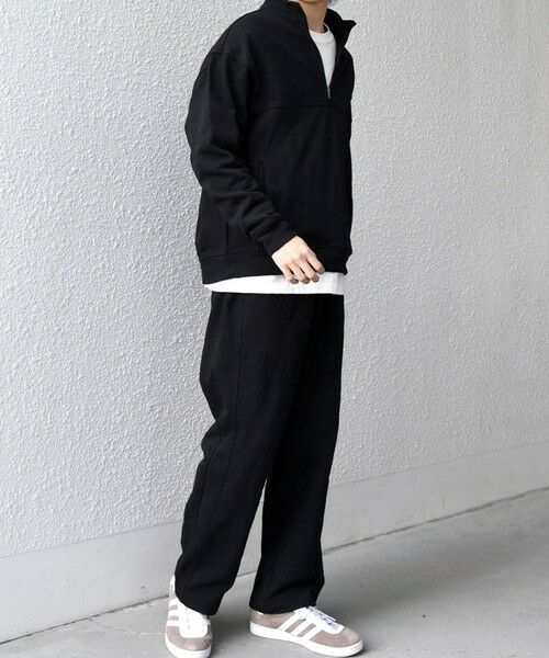 SHIPS / シップス スウェット | SHIPS any:〈洗濯機可能〉コットン ジャガード ハーフジップ 裏毛 スウェット(セットアップ対応)◆ | 詳細14