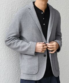 SHIPS / シップス テーラードジャケット | SHIPS any:〈洗濯機可能〉TEXBRID(R) リネン混 タックハニカム ニッティング ジャケット◆