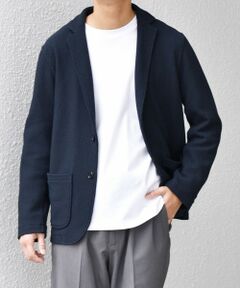 SHIPS / シップス テーラードジャケット | SHIPS any:〈洗濯機可能〉TEXBRID(R) リネン混 タックハニカム ニッティング ジャケット◆