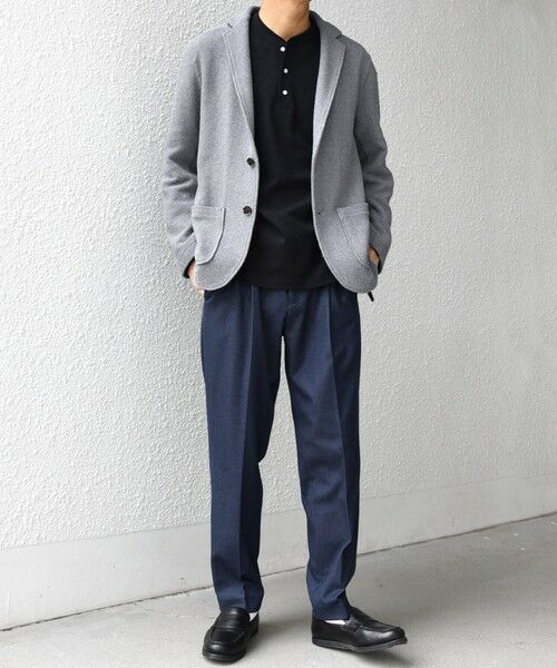 SHIPS / シップス テーラードジャケット | SHIPS any:〈洗濯機可能〉TEXBRID(R) リネン混 タックハニカム ニッティング ジャケット◆ | 詳細1