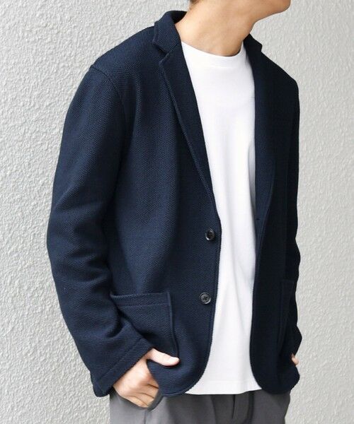SHIPS / シップス テーラードジャケット | SHIPS any:〈洗濯機可能〉TEXBRID(R) リネン混 タックハニカム ニッティング ジャケット◆ | 詳細19