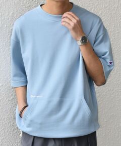 SHIPS / シップス Tシャツ | 【SHIPS any別注】Champion: ロゴ 刺繍 スピンドル スウェット Tシャツ 26SS◆