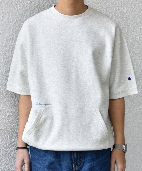 SHIPS / シップス Tシャツ | 【SHIPS any別注】Champion: ロゴ 刺繍 スピンドル スウェット Tシャツ 26SS◆ | 詳細3