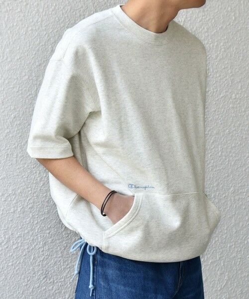 SHIPS / シップス Tシャツ | 【SHIPS any別注】Champion: ロゴ 刺繍 スピンドル スウェット Tシャツ 26SS◆ | 詳細6