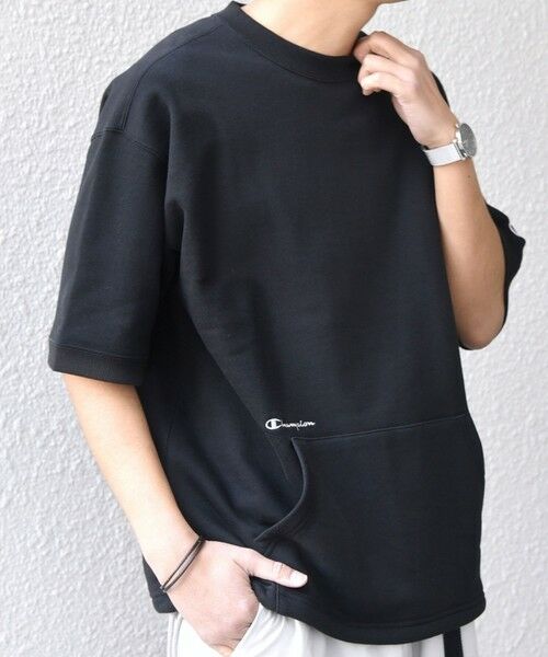 SHIPS / シップス Tシャツ | 【SHIPS any別注】Champion: ロゴ 刺繍 スピンドル スウェット Tシャツ 26SS◆ | 詳細12