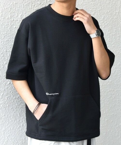 SHIPS / シップス Tシャツ | 【SHIPS any別注】Champion: ロゴ 刺繍 スピンドル スウェット Tシャツ 26SS◆ | 詳細13