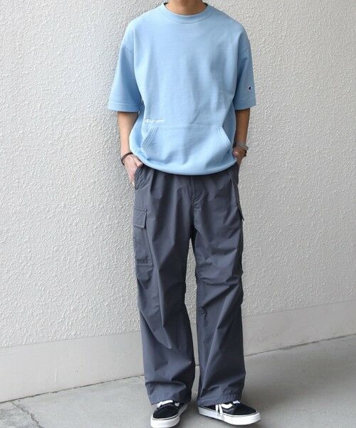 SHIPS / シップス Tシャツ | 【SHIPS any別注】Champion: ロゴ 刺繍 スピンドル スウェット Tシャツ 26SS◆ | 詳細15