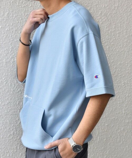 SHIPS / シップス Tシャツ | 【SHIPS any別注】Champion: ロゴ 刺繍 スピンドル スウェット Tシャツ 26SS◆ | 詳細18