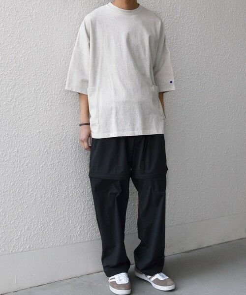 SHIPS / シップス Tシャツ | 【SHIPS any別注】Champion: ロゴ刺繍 ドルマン キャンプポケット Tシャツ◆ | 詳細8