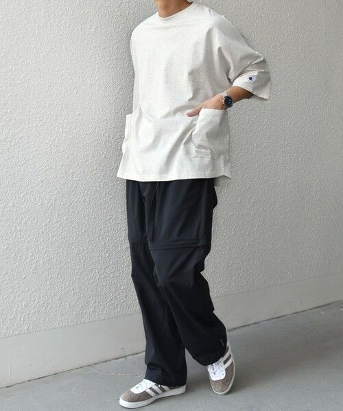 SHIPS / シップス Tシャツ | 【SHIPS any別注】Champion: ロゴ刺繍 ドルマン キャンプポケット Tシャツ◆ | 詳細9