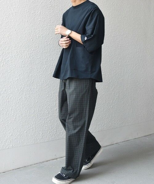 SHIPS / シップス Tシャツ | 【SHIPS any別注】Champion: ロゴ刺繍 ドルマン キャンプポケット Tシャツ◆ | 詳細15