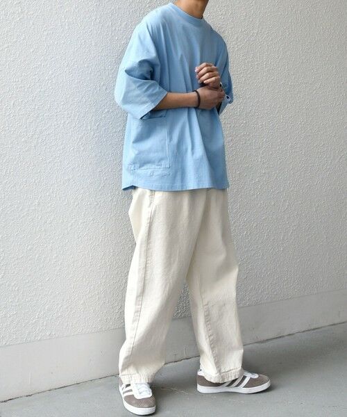 SHIPS / シップス Tシャツ | 【SHIPS any別注】Champion: ロゴ刺繍 ドルマン キャンプポケット Tシャツ◆ | 詳細23