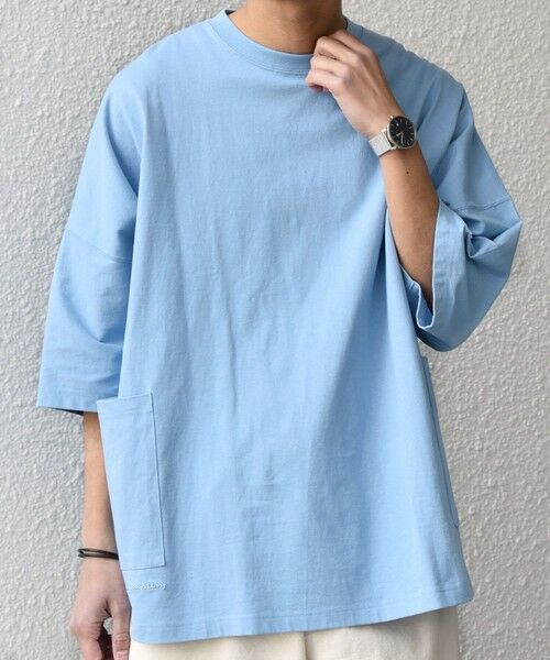 SHIPS / シップス Tシャツ | 【SHIPS any別注】Champion: ロゴ刺繍 ドルマン キャンプポケット Tシャツ◆ | 詳細24