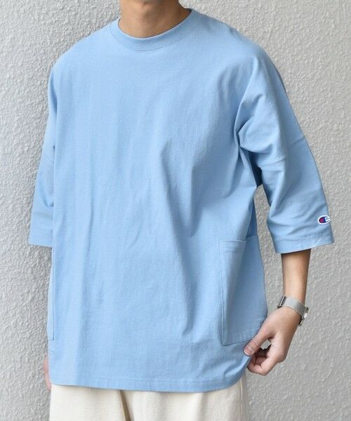 SHIPS / シップス Tシャツ | 【SHIPS any別注】Champion: ロゴ刺繍 ドルマン キャンプポケット Tシャツ◆ | 詳細25