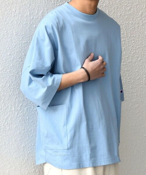 SHIPS / シップス Tシャツ | 【SHIPS any別注】Champion: ロゴ刺繍 ドルマン キャンプポケット Tシャツ◆ | 詳細26