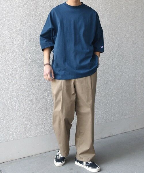 SHIPS / シップス Tシャツ | 【SHIPS any別注】Champion: ロゴ刺繍 ドルマン キャンプポケット Tシャツ◆ | 詳細29