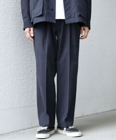 SHIPS / シップス その他パンツ | SHIPS any: コットン/ナイロン ワッシャー 2タック セミワイド イージー パンツ(セットアップ対応)◆