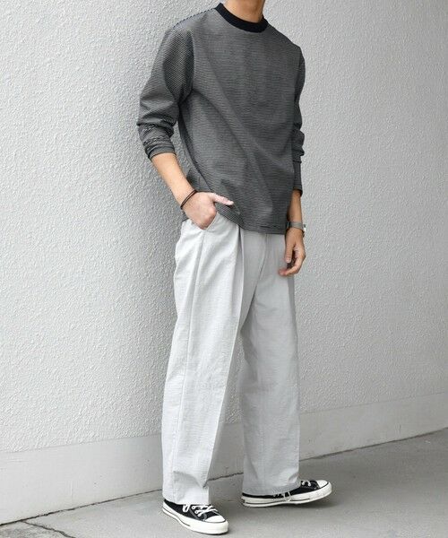 SHIPS / シップス その他パンツ | SHIPS any: コットン/ナイロン ワッシャー 2タック セミワイド イージー パンツ(セットアップ対応)◆ | 詳細2