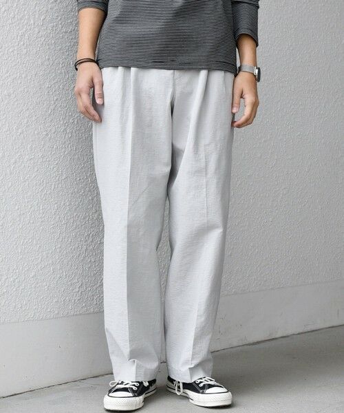 SHIPS / シップス その他パンツ | SHIPS any: コットン/ナイロン ワッシャー 2タック セミワイド イージー パンツ(セットアップ対応)◆ | 詳細3