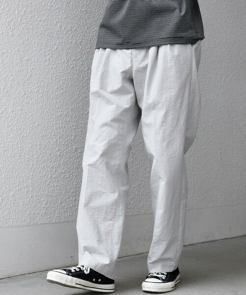 SHIPS / シップス その他パンツ | SHIPS any: コットン/ナイロン ワッシャー 2タック セミワイド イージー パンツ(セットアップ対応)◆ | 詳細4