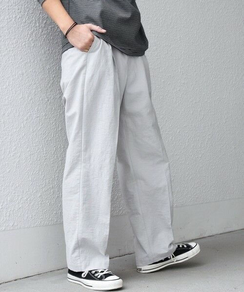 SHIPS / シップス その他パンツ | SHIPS any: コットン/ナイロン ワッシャー 2タック セミワイド イージー パンツ(セットアップ対応)◆ | 詳細5