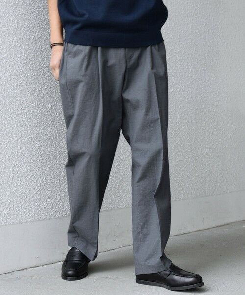 SHIPS / シップス その他パンツ | SHIPS any: コットン/ナイロン ワッシャー 2タック セミワイド イージー パンツ(セットアップ対応)◆ | 詳細10
