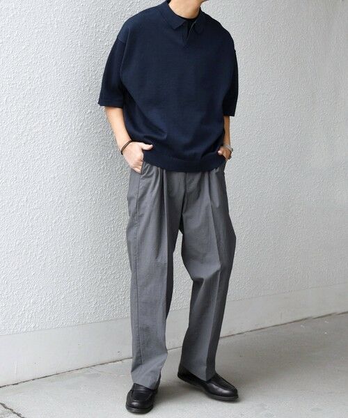 SHIPS / シップス その他パンツ | SHIPS any: コットン/ナイロン ワッシャー 2タック セミワイド イージー パンツ(セットアップ対応)◆ | 詳細6