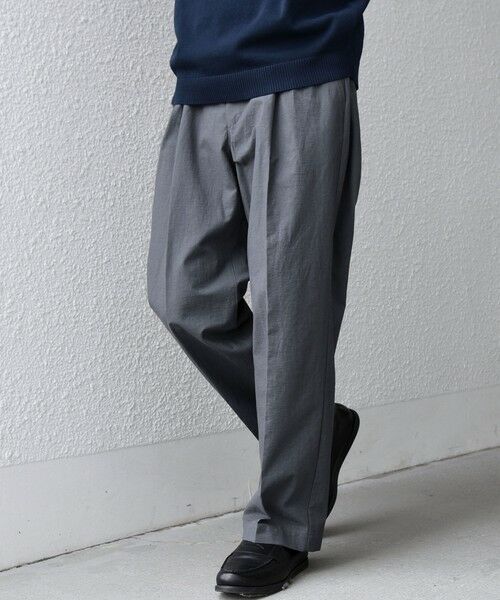 SHIPS / シップス その他パンツ | SHIPS any: コットン/ナイロン ワッシャー 2タック セミワイド イージー パンツ(セットアップ対応)◆ | 詳細9