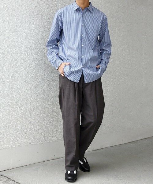 SHIPS / シップス その他パンツ | SHIPS any: コットン/ナイロン ワッシャー 2タック セミワイド イージー パンツ(セットアップ対応)◆ | 詳細11