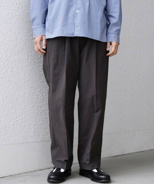 SHIPS / シップス その他パンツ | SHIPS any: コットン/ナイロン ワッシャー 2タック セミワイド イージー パンツ(セットアップ対応)◆ | 詳細13