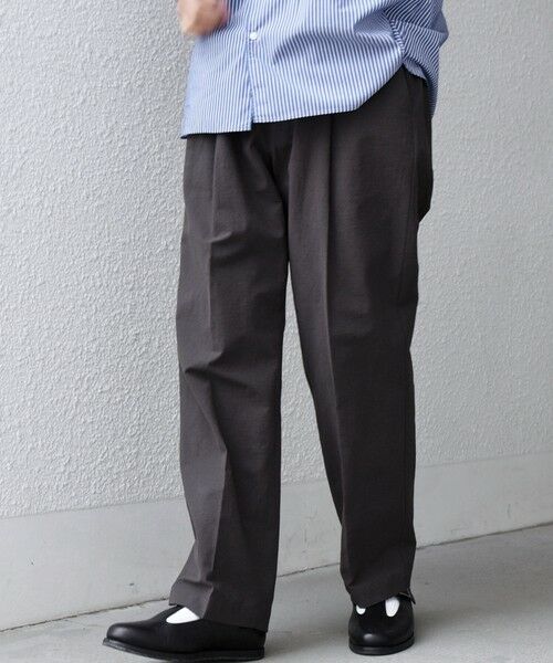 SHIPS / シップス その他パンツ | SHIPS any: コットン/ナイロン ワッシャー 2タック セミワイド イージー パンツ(セットアップ対応)◆ | 詳細14