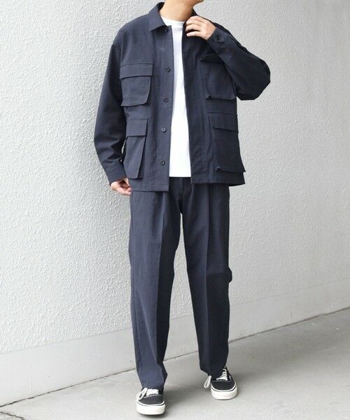 SHIPS / シップス その他パンツ | SHIPS any: コットン/ナイロン ワッシャー 2タック セミワイド イージー パンツ(セットアップ対応)◆ | 詳細16