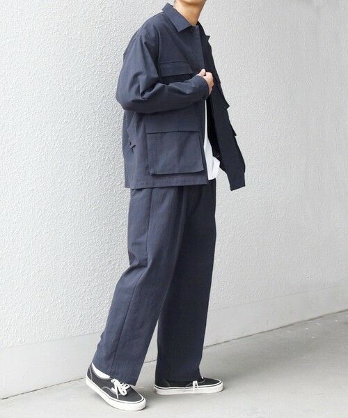 SHIPS / シップス その他パンツ | SHIPS any: コットン/ナイロン ワッシャー 2タック セミワイド イージー パンツ(セットアップ対応)◆ | 詳細17