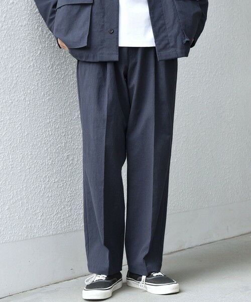 SHIPS / シップス その他パンツ | SHIPS any: コットン/ナイロン ワッシャー 2タック セミワイド イージー パンツ(セットアップ対応)◆ | 詳細18