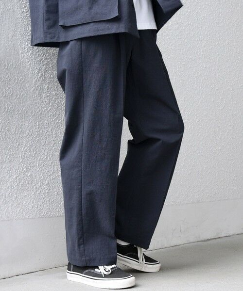 SHIPS / シップス その他パンツ | SHIPS any: コットン/ナイロン ワッシャー 2タック セミワイド イージー パンツ(セットアップ対応)◆ | 詳細20