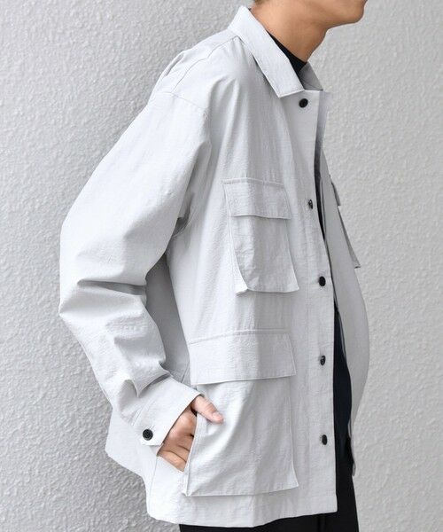 SHIPS / シップス シャツ・ブラウス | SHIPS any: コットン/ナイロン ワッシャー BDU シャツ(セットアップ対応)◆ | 詳細5