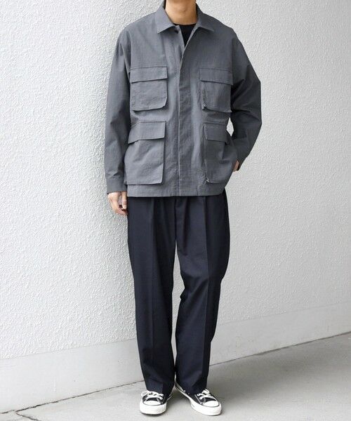 SHIPS / シップス シャツ・ブラウス | SHIPS any: コットン/ナイロン ワッシャー BDU シャツ(セットアップ対応)◆ | 詳細6