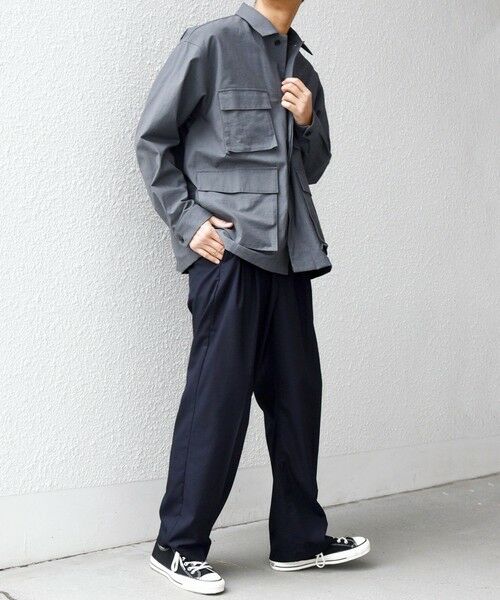 SHIPS / シップス シャツ・ブラウス | SHIPS any: コットン/ナイロン ワッシャー BDU シャツ(セットアップ対応)◆ | 詳細7