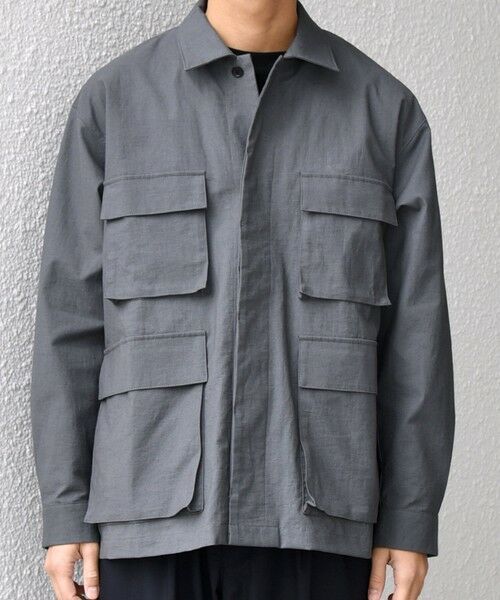 SHIPS / シップス シャツ・ブラウス | SHIPS any: コットン/ナイロン ワッシャー BDU シャツ(セットアップ対応)◆ | 詳細8