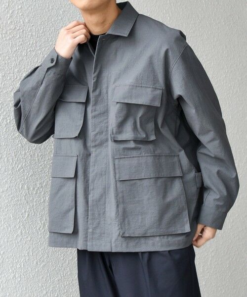 SHIPS / シップス シャツ・ブラウス | SHIPS any: コットン/ナイロン ワッシャー BDU シャツ(セットアップ対応)◆ | 詳細9