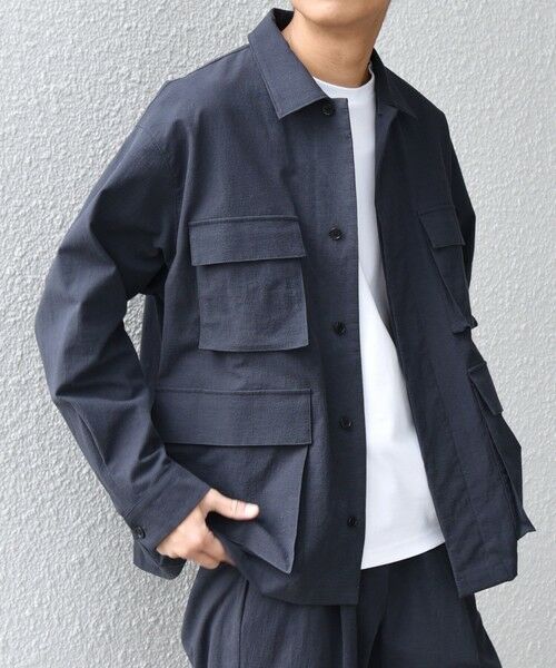 SHIPS / シップス シャツ・ブラウス | SHIPS any: コットン/ナイロン ワッシャー BDU シャツ(セットアップ対応)◆ | 詳細15