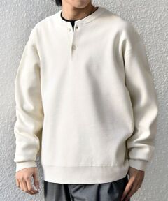 SHIPS / シップス ニット・セーター | SHIPS any:〈手洗い可能〉ミラノリブ コットンライク ヘンリーネック ニット◆